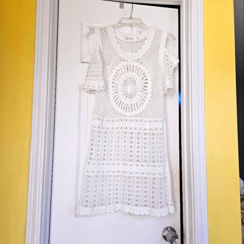 Solitaire Crochet Cover Up NWOT